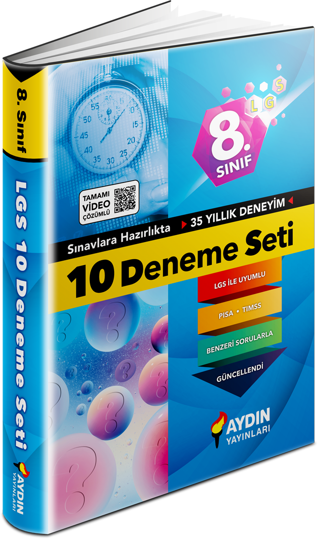 8. Sınıf LGS 10 Deneme Seti Aydı Yayınları 