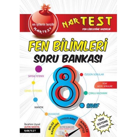 8.SINIF FEN BİLİMLERİ SORU BANKASI NARTEST YAYINLARI 