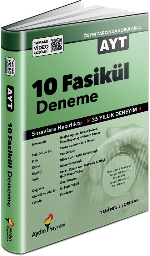 AYT 10 Fasikül Deneme Aydın Yayınları 