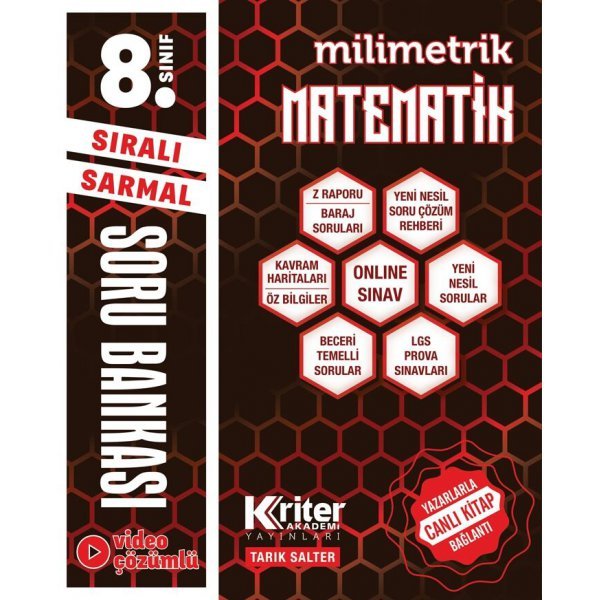8. Sınıf Matematik Milimetrik Soru Bankası Kriter Akademi