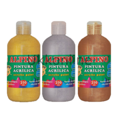 ALPİNO AKRİLİK BOYA 250 ml DV 0136 METALİK GOLD