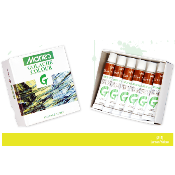 MARİES GUAJ BOYA 215 12 ml LEMON YELLOW
