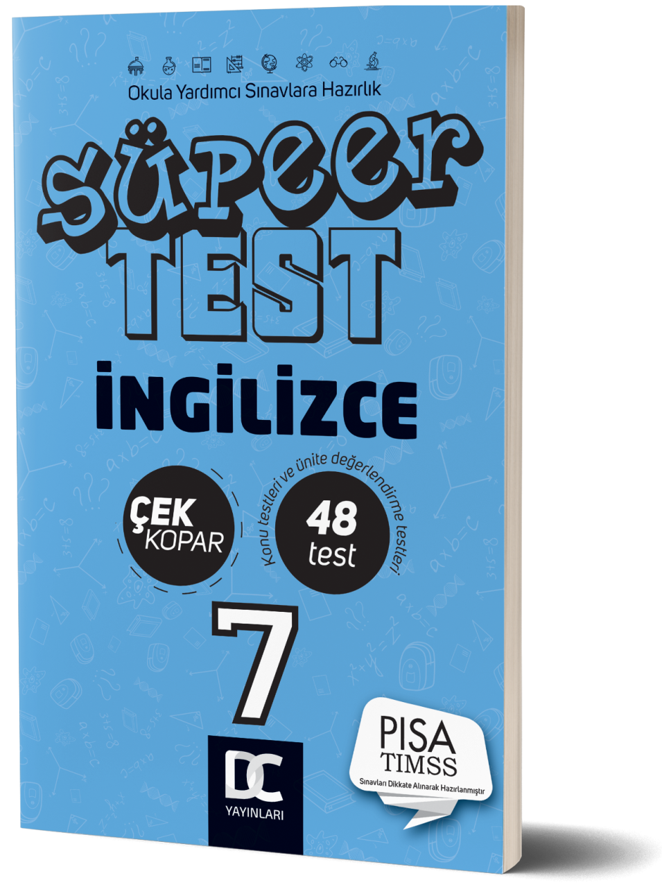 7. SINIF SÜPER TEST ÇEK KOPAR  İNGİLİZCE DC YAYINLARI 2020