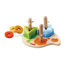 30382 KANZ AHŞAP RENGARENK GEOMETRİK