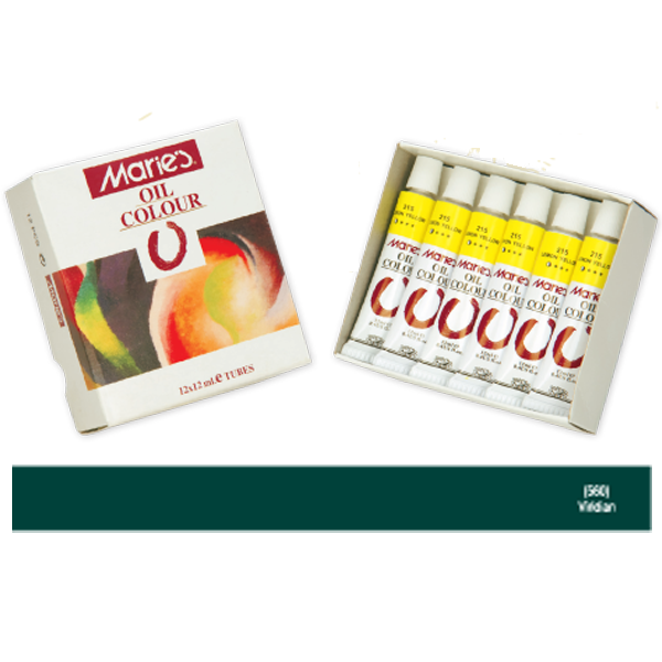 MARİES YAĞLI BOYA 12ml 560 VİRİDİAN