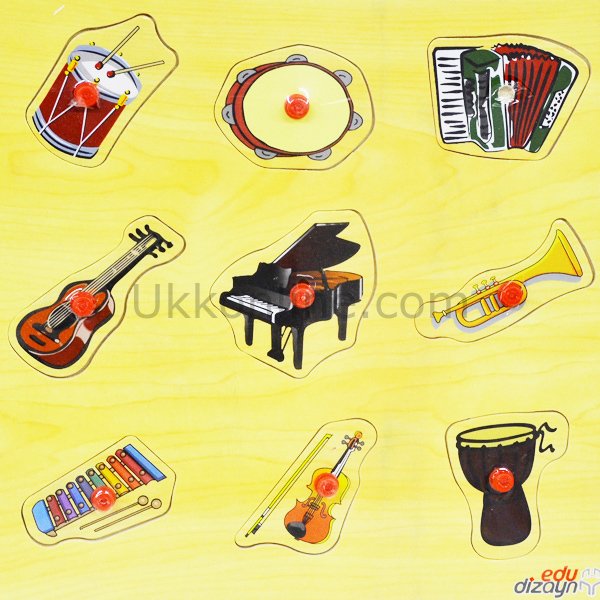7085 AHŞAP MÜZİK ALETLERİ YAPBOZ