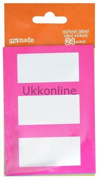 UC1400-4 MYNOTE OKUL ETİKETİ (8X3) 24LU NEON