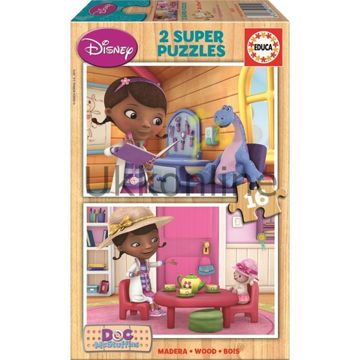 EDUCA COCUK AHSAP 2x16 PUZZLE 15912 DOC MCSTUFFINS