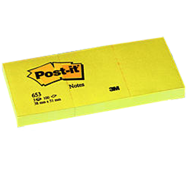 POSTİT NOT KAĞIT 653 38-51 SARI