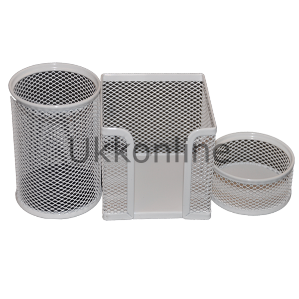 BAFİX MASA SETİ METAL FİLELİ 3 LÜ BEYAZ