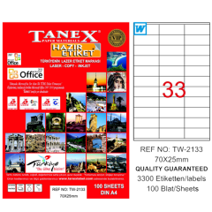 TANEX LAZER ETİKET 70-25 TW 2133