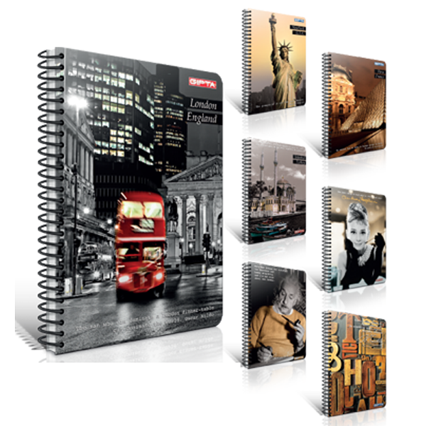 GIPTA SERT KAPAK DEFTER CAPİTAL SPİRALİ 17-24 100/
