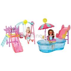 Mattel DWJ45 Barbie Ailesi Chelsea ile Eğleniyoruz Oyun Setleri