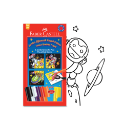 FABER KEÇELİ KALEM EĞLENCELİ JUMBO + TUVAL BOYAMA