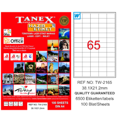 TANEX LAZER ETİKET 38-21 TW 2165