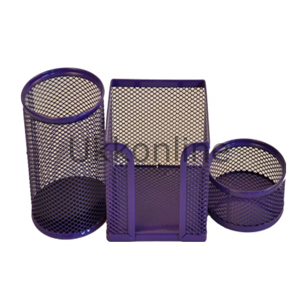 BAFİX MASA SETİ METAL FİLELİ 3 LÜ MOR