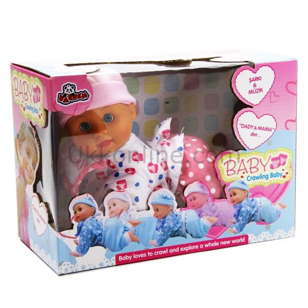 307F/3337-6 KUT.10.5 INCH MÜZİKLİ EMEKLEYEN BEBEK