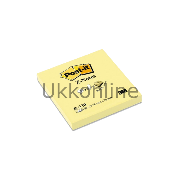 POSTİT -Z- NOT KAĞIT R-330 76-76 SARI DÜZ