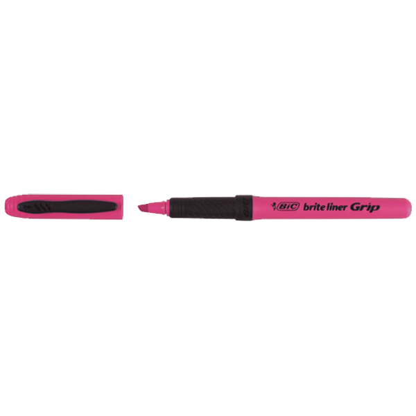 BİC FOSFORLU KALEM BRİTE LİNER GRİP PEMBE