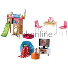 Mattel DVX44 Barbie Ev İçi Dekorasyon Oyun Set