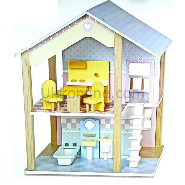 3515-MT EGT.AHŞAP BANYOLU BEBEK EVİ