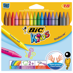 BİC PASTEL BOYA 18 RENK SİLİNEBİLİR