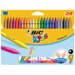 BİC PASTEL BOYA 24 RENK SİLİNEBİLİR