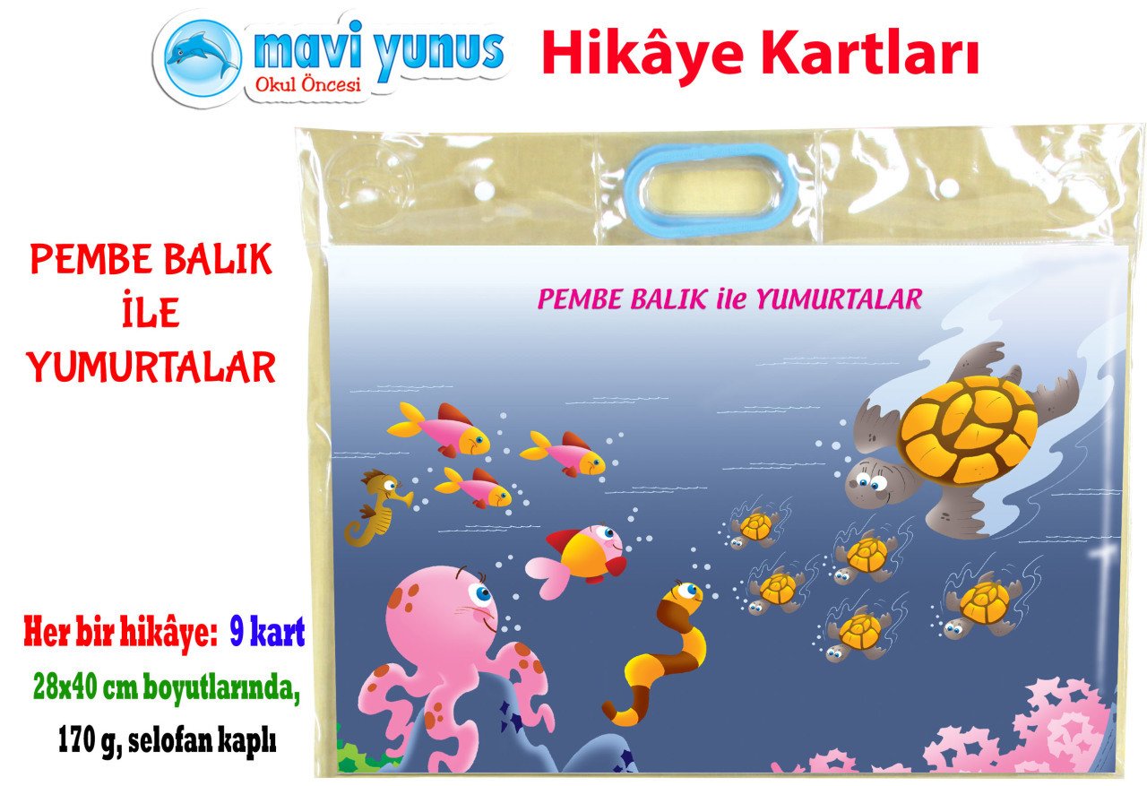 Pembe Balık ile Yumurtalar Hikaye Kartı (3-4-5 yaş )
