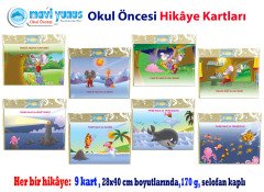 Pembe Balık ile Yavru Balina Hikaye Kartı (3-4-5 yaş)