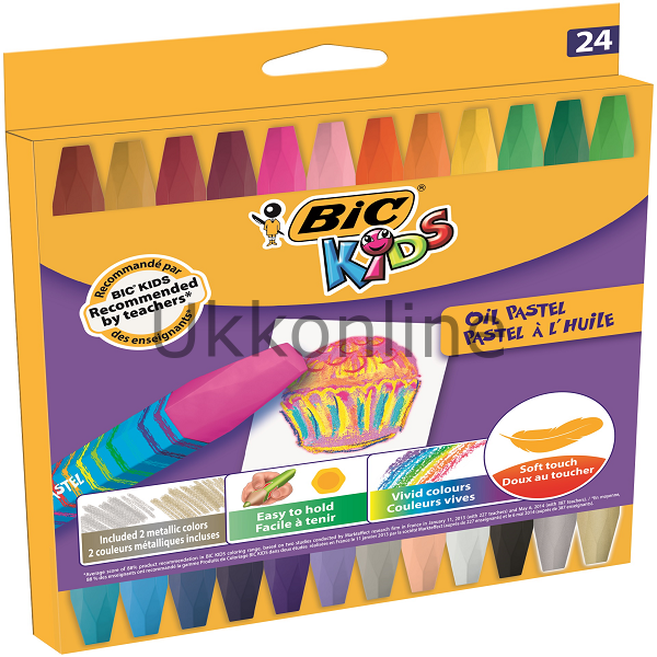 BİC PASTEL BOYA YAĞLI 24 RENK