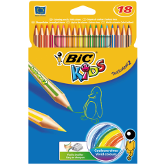 BİC BOYA KALEMİ 18 RENK TROPICOLOR2 UZUN