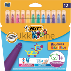 BİC KEÇELİ KALEM 12 RENK KİDS COULEUR BABY