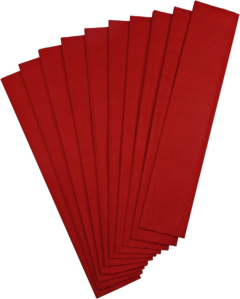 Gıpta Krapon Kağıdı Kırmızı 10'lu 9123 10 x (50 x 200 cm)
