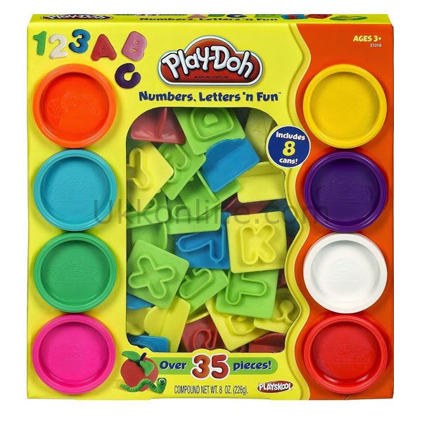 21018 PD NEŞELİ HARFLER VE RAKAMLAR /PLAY-DOH+3 yaş
