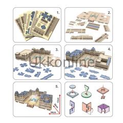 Neco L517H 3D Puzzle Louvre Müzesi-Fransa (Led Işık)