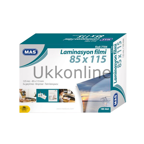 MAS LAMİNASYON FİLMİ 125mic 85-115