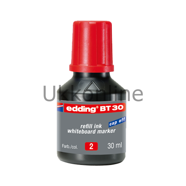 EDDİNG TAHTA KALEM MÜREKKEBİ BT30 ml XL KIRMIZI