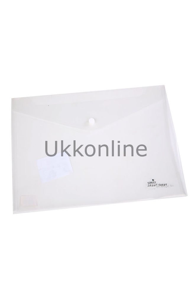U1120P-BE UMİX ÇITÇITLI ŞEFFAF ZARF DOSYA ŞEFFAF