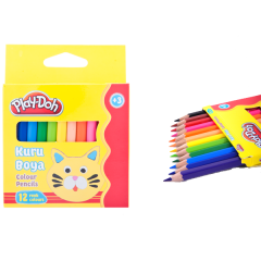 PLAYDOH BOYA KALEMİ 12 RENK YARIM BOY