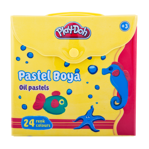 PLAYDOH PASTEL BOYA 24 RENK ÇANTALI