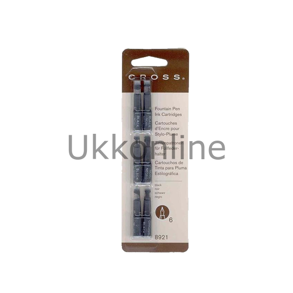 CROSS KALEM KARTUŞU 8921 SİYAH 6 LI