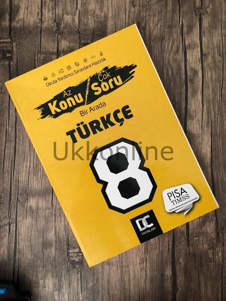 DC YAYINLARI 8. SINIF TÜRKÇE AZ KONU ÇOK SORU KONU ANLATIM KİTABI