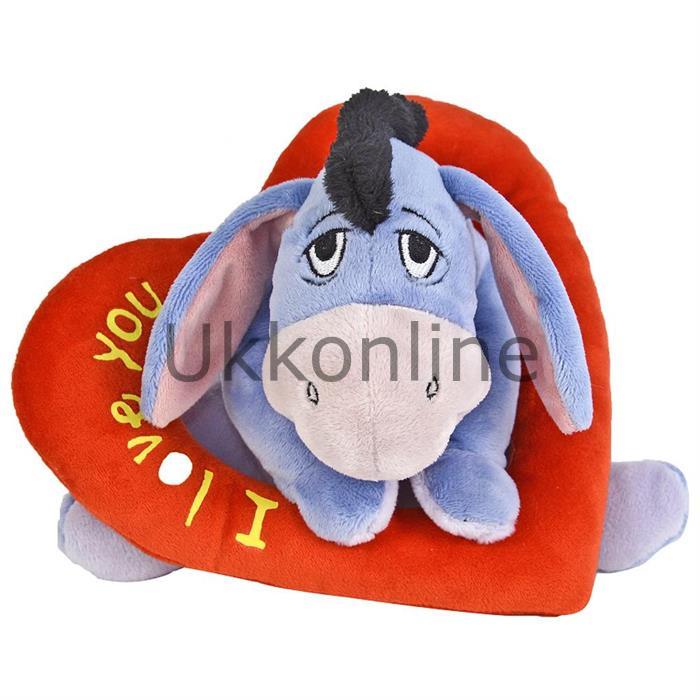 Ottonya Disney Peluş 6087 Eeyore Kalp Halkalı 25 cm