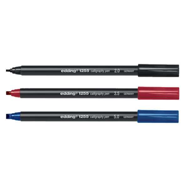 EDDİNG KALİGRAFİ KALEM 2mm SİYAH E 1255