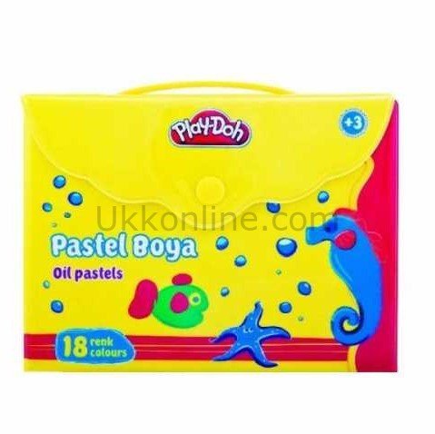 PLAYDOH ÇANTALI PASTEL BOYA PVC 18 Lİ