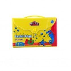 PLAYDOH ÇANTALI PASTEL BOYA PVC 12 Lİ
