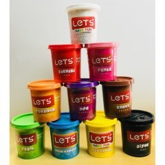LETS 10 RENK OYUN HAMURU SETİ  10 RENKX 150 GR