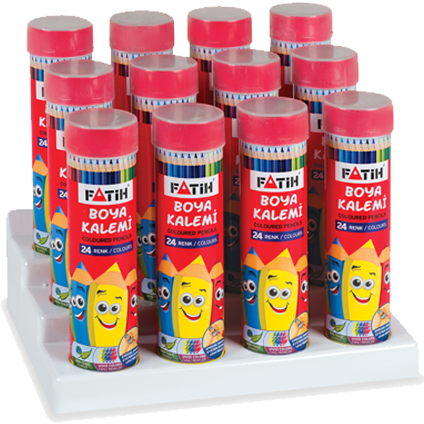 FATİH BOYA KALEMİ 24 RENK TAM BOY TÜP