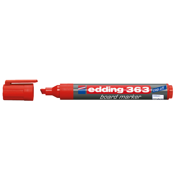 EDDİNG TAHTA KALEMİ E-363 KIRMIZI