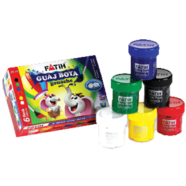 FATİH GUAJ BOYA 6 RENK 6-25 150 GR